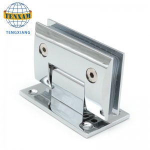 Ferde fürdőszoba klip tusoló üveg zsanér, rozsdamentes acél ajtó klip 90 fokos zuhanyzó zsanér