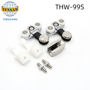 Hot-Sale termékek Lógó kerekek Rozsdamentes acél üveg tolóajtó-görgő