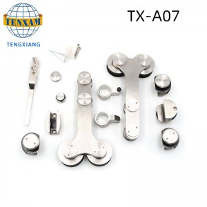 Hot Akciós termékek Hanging Kerék rozsdamentes acél üvegajtó görgő tolóajtó